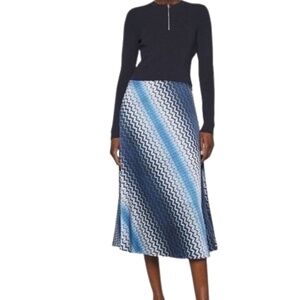 NWT Ted Baker IONAAA Mockable Slip Dress – Navy w/Geometric Skirt – Size 3